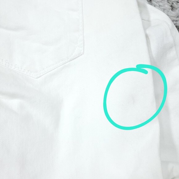 Curve Appeal Rae High Rise Straight Jeans Size 8 29 White Concealed Comfort - Picture 7 of 10